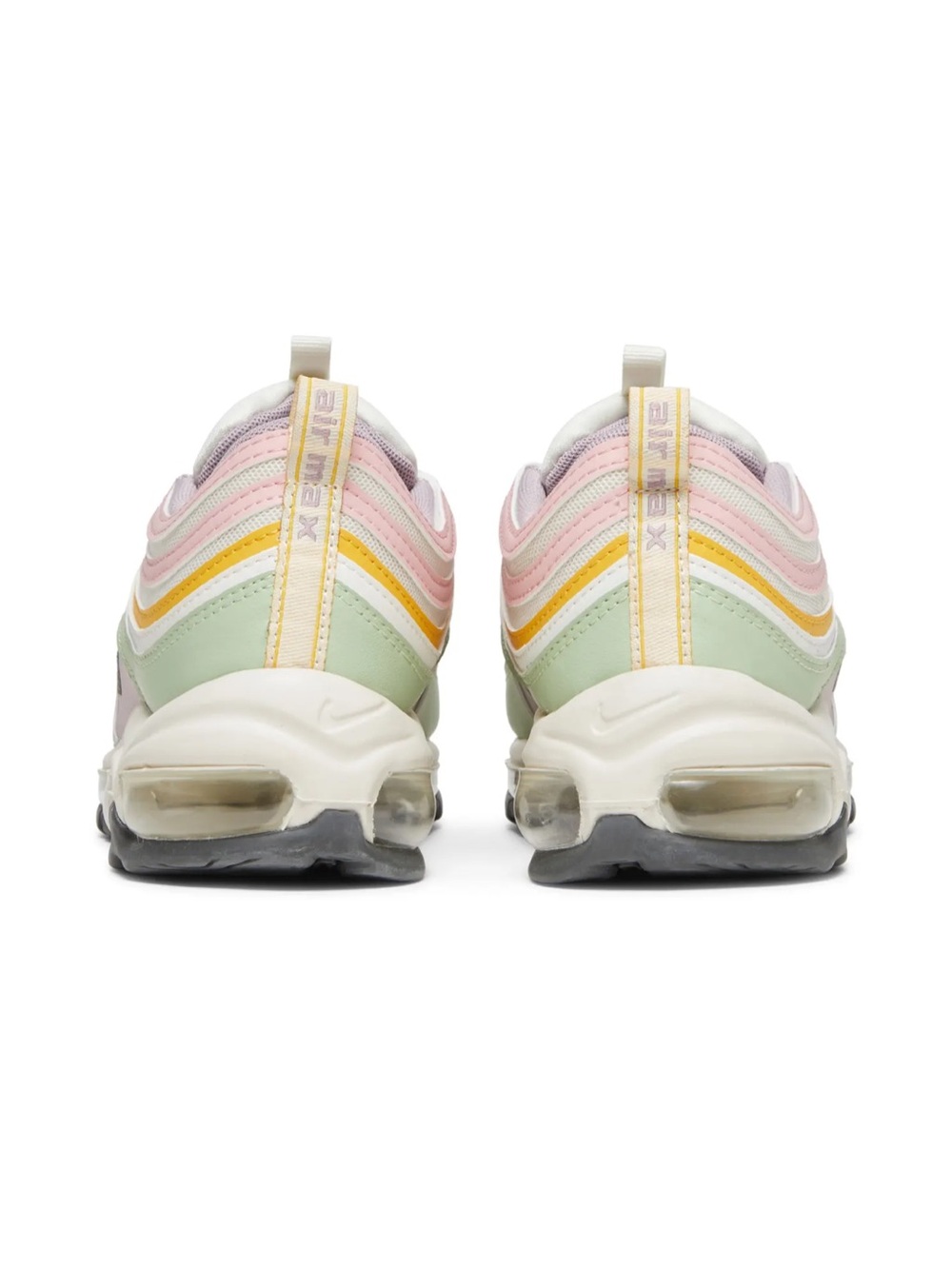 Nike Women’s Air Max 97 Pastel Green with Pink & Yellow Accents - Picture 2 of 8